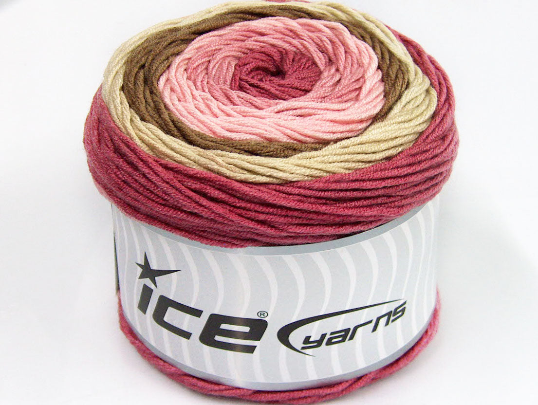 Cakes Aran Orchid, Pink, Beige, Camel Sku:fnt2-56546