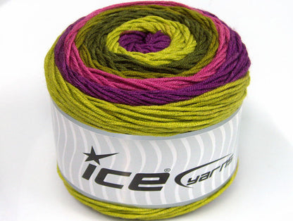 Cakes Aran Green Shades, Purple, Orchid Sku:fnt2-56552