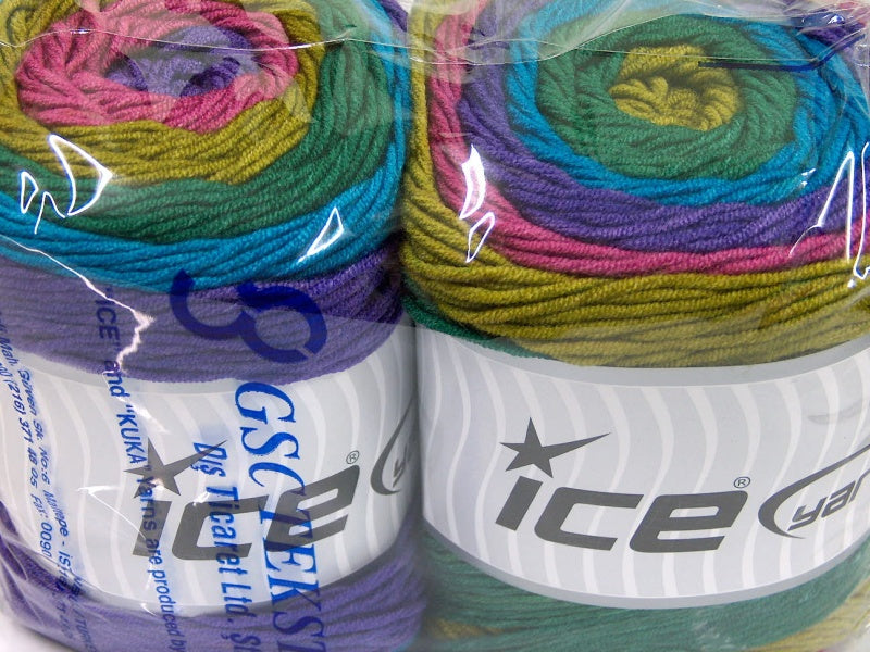 Cakes Aran Orchid, Purple, Turquoise, Green Shades Sku:fnt2-56553