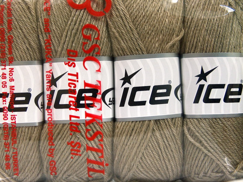 Silk Merino DK Khaki Sku:fnt2-57671