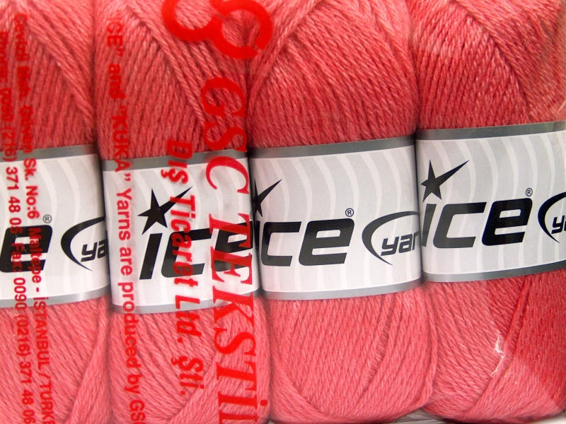 Silk Merino DK Salmon Sku:fnt2-57676