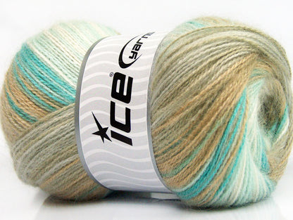 Angora Active Camel, Beige, Turquoise, White Sku:fnt2-57799
