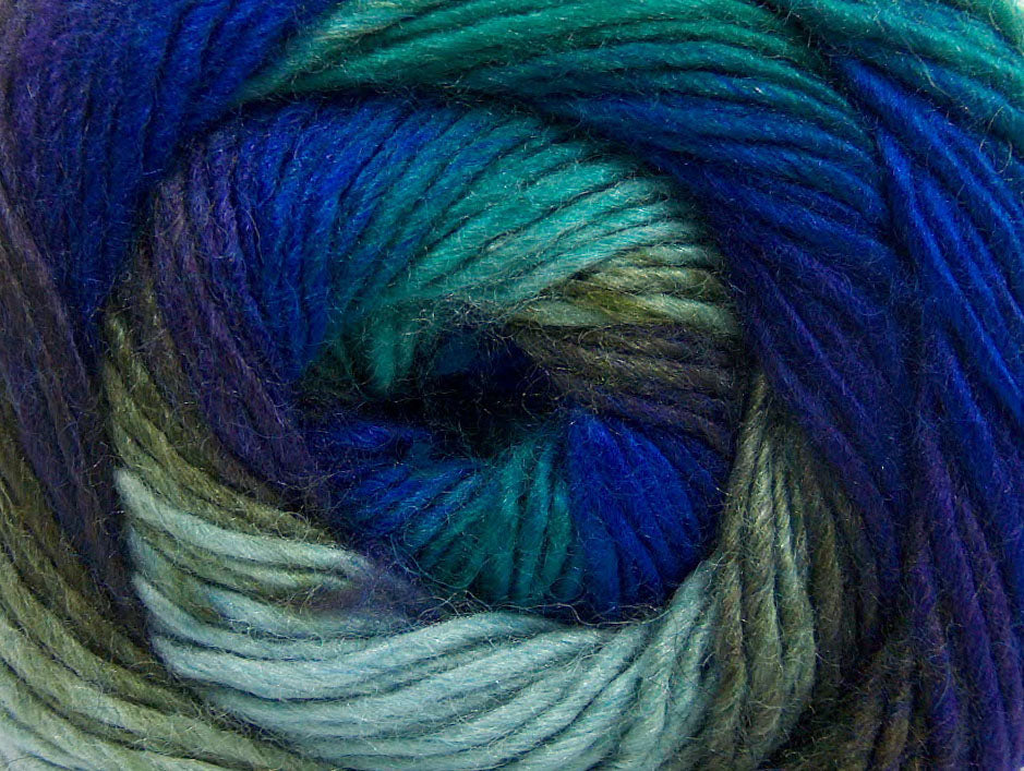 Lana Bella Purple, Blue, Turquoise, Khaki Sku:fnt2-58142