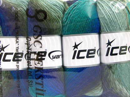 Lana Bella Purple, Blue, Turquoise, Khaki Sku:fnt2-58142
