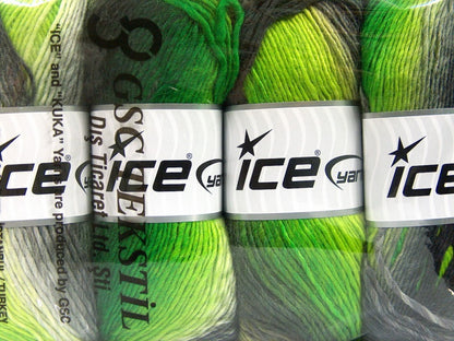 Lana Bella Neon Green, Grey Shades Sku:fnt2-58143