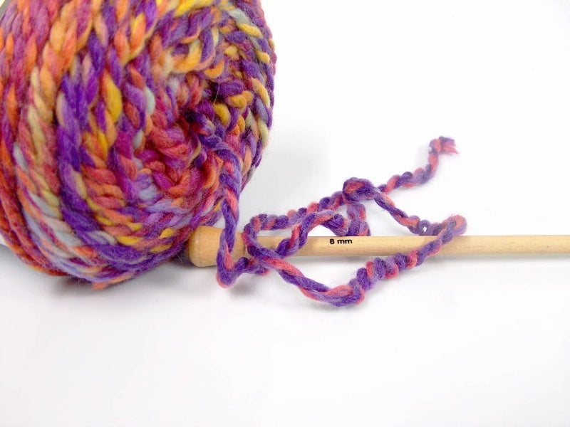 Cakes Wool Chunky Colors Purple, Red, Orange, Yellow fnt2-58153