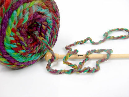 Cakes Wool Chunky Colors Green Shades, Purple, Red, Turquoise fnt2-58156