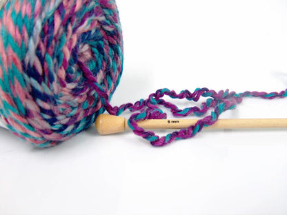 Cakes Wool Chunky Colors Turquoise, Pink, Lavender, Purple fnt2-58157