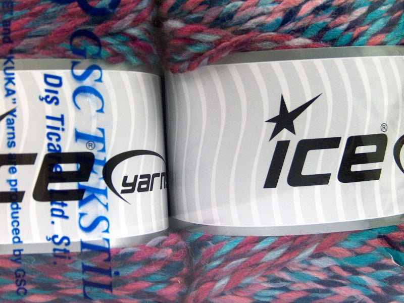 Cakes Wool Chunky Colors Turquoise, Pink, Lavender, Purple fnt2-58157