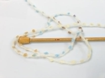 Alpaca Punto Cream, Brown Shades, Blue Sku:fnt2-58429