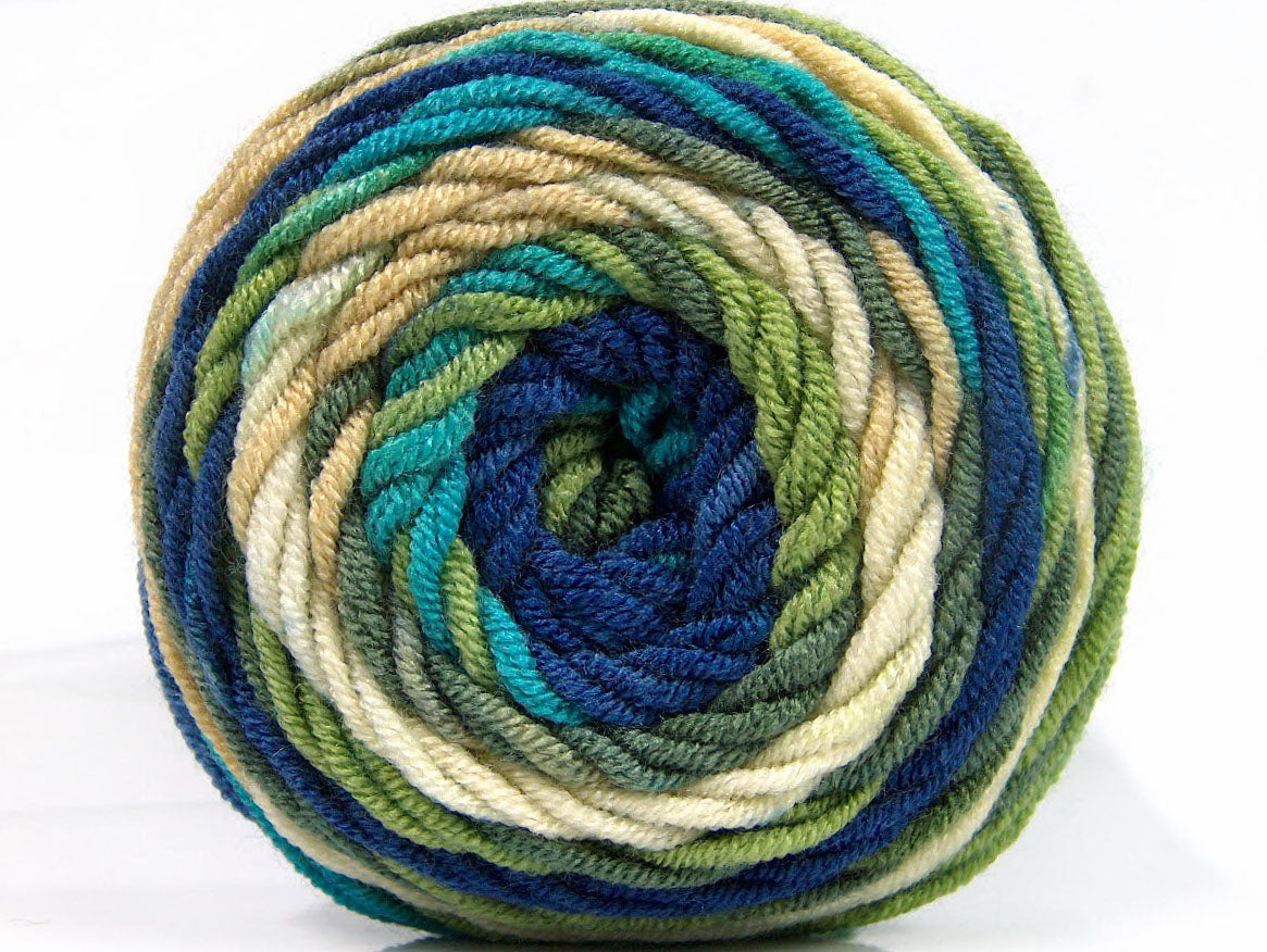Cakes Blues Turquoise, Navy, Cream, Green Sku:fnt2-58458