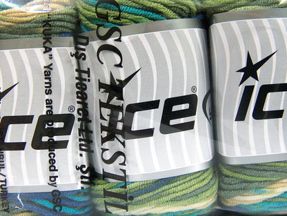 Cakes Blues Turquoise, Navy, Cream, Green Sku:fnt2-58458