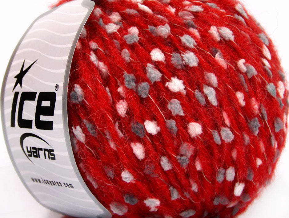 Alpaca Punto Red, Grey, White Sku:fnt2-58500
