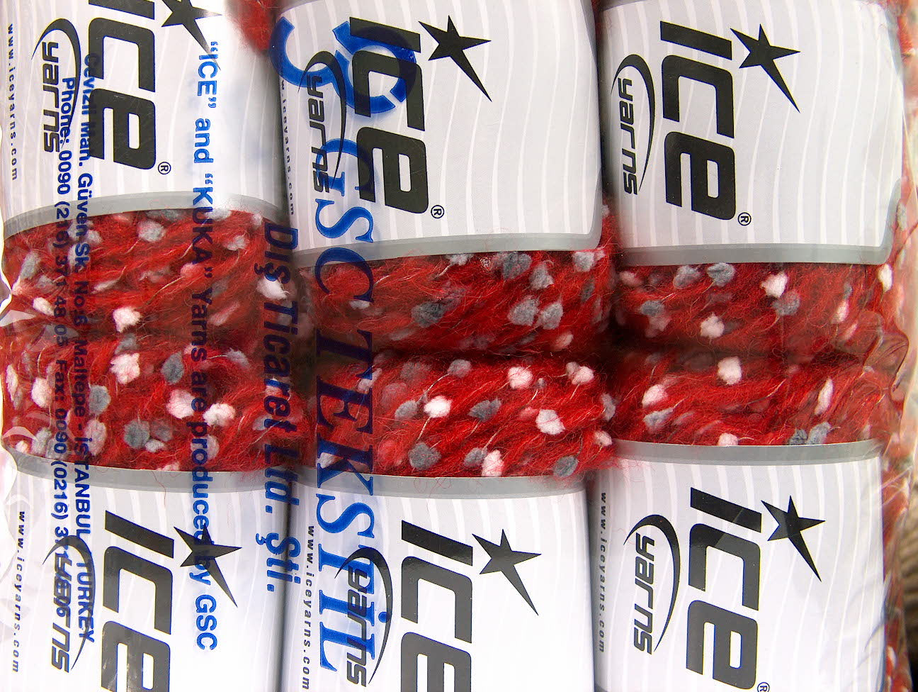 Alpaca Punto Red, Grey, White Sku:fnt2-58500