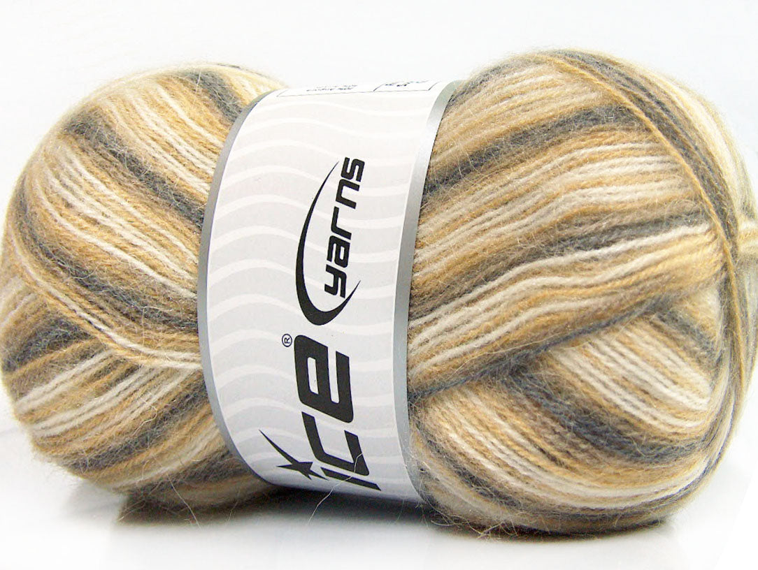 Angora Supreme Color Grey, Cream, Beige Sku:fnt2-58693
