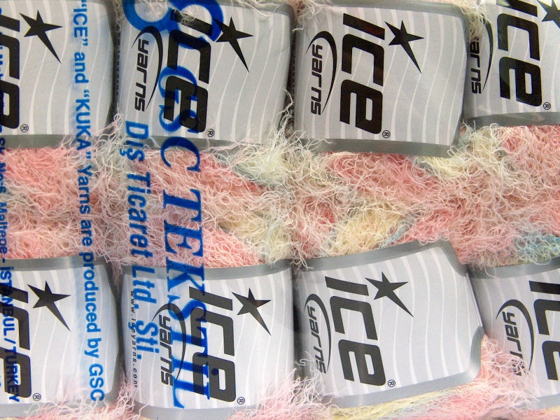 Modena Viscose Pink Shades, Baby Blue, Light Yellow Sku:fnt2-59583