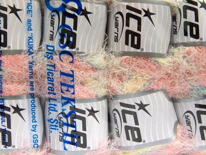 Modena Viscose Pink Shades, Baby Blue, Light Yellow Sku:fnt2-59583