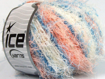 Modena Viscose Blue, Salmon, White Sku:fnt2-59588