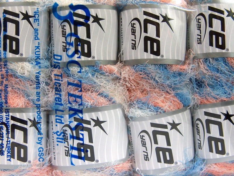 Modena Viscose Blue, Salmon, White Sku:fnt2-59588