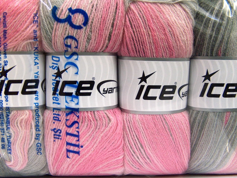 Angora Batik Pink Shades, Grey Shades Sku:fnt2-59752