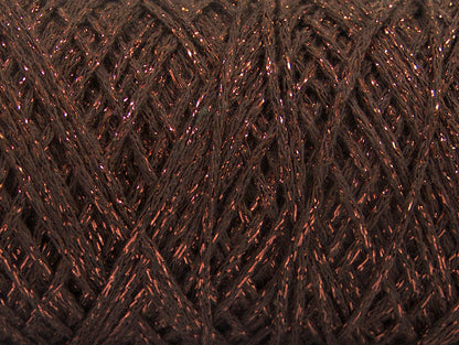 Macrame Cotton Glitz Brown, Copper Sku:fnt2-60135
