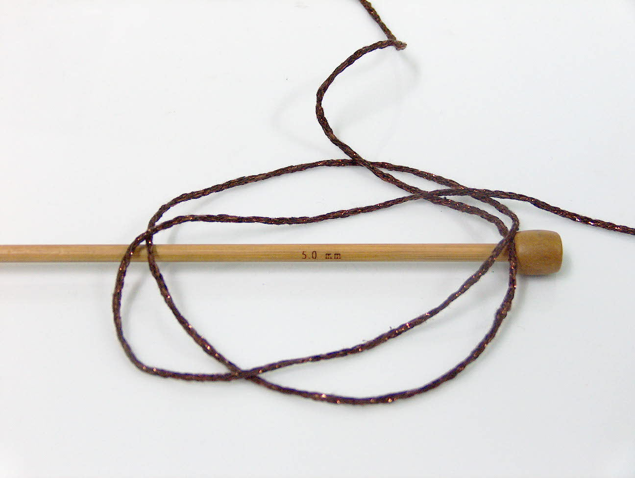 Macrame Cotton Glitz Brown, Copper Sku:fnt2-60135