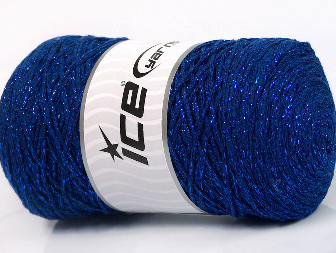 Macrame Cotton Glitz Blue Sku:fnt2-60136