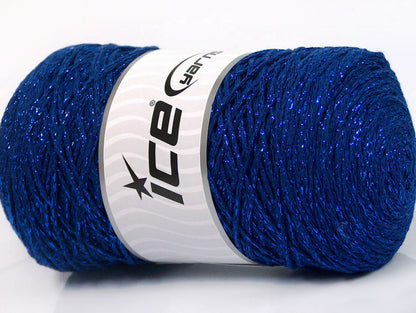 Macrame Cotton Glitz Blue Sku:fnt2-60136