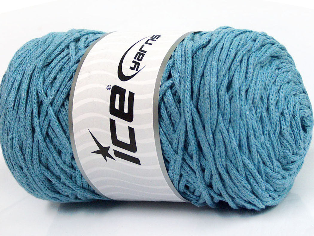 Macrame Cotton Bulky Light Blue Sku:fnt2-60174