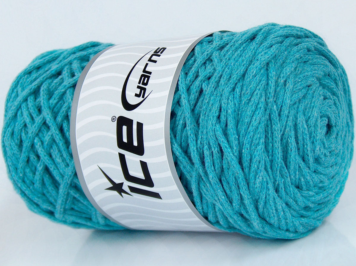 Macrame Cotton Bulky Turquoise Sku:fnt2-60175