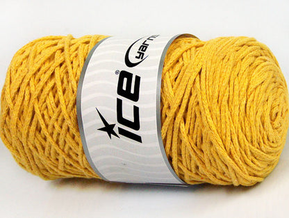 Macrame Cotton Bulky Yellow Sku:fnt2-60413