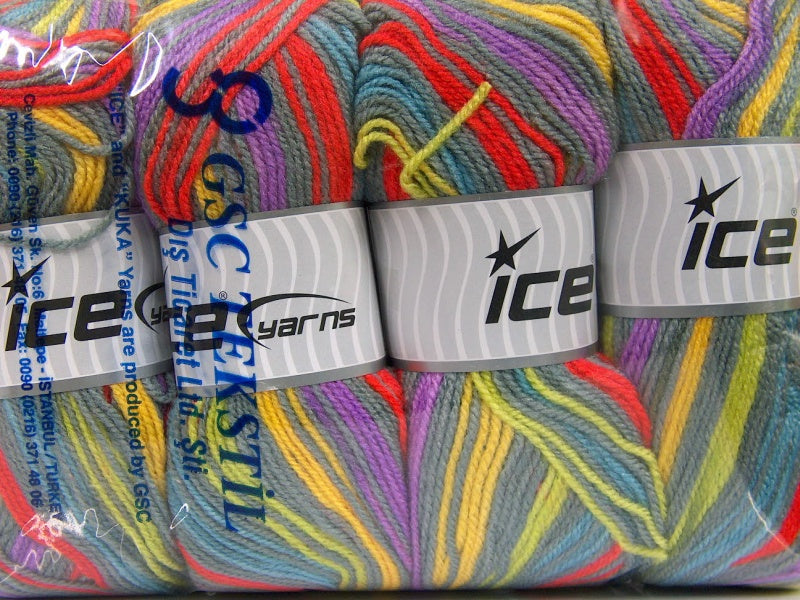 GumBall Grey, Red, Lilac, Yellow, Green Sku:fnt2-60877