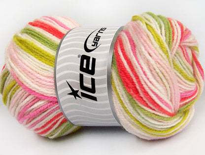 GumBall Pink Shades, Green Shades, White, Salmon Sku:fnt2-60887