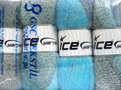 Mohair Pastel Grey Shades, Turquoise, Blue fnt2-61004