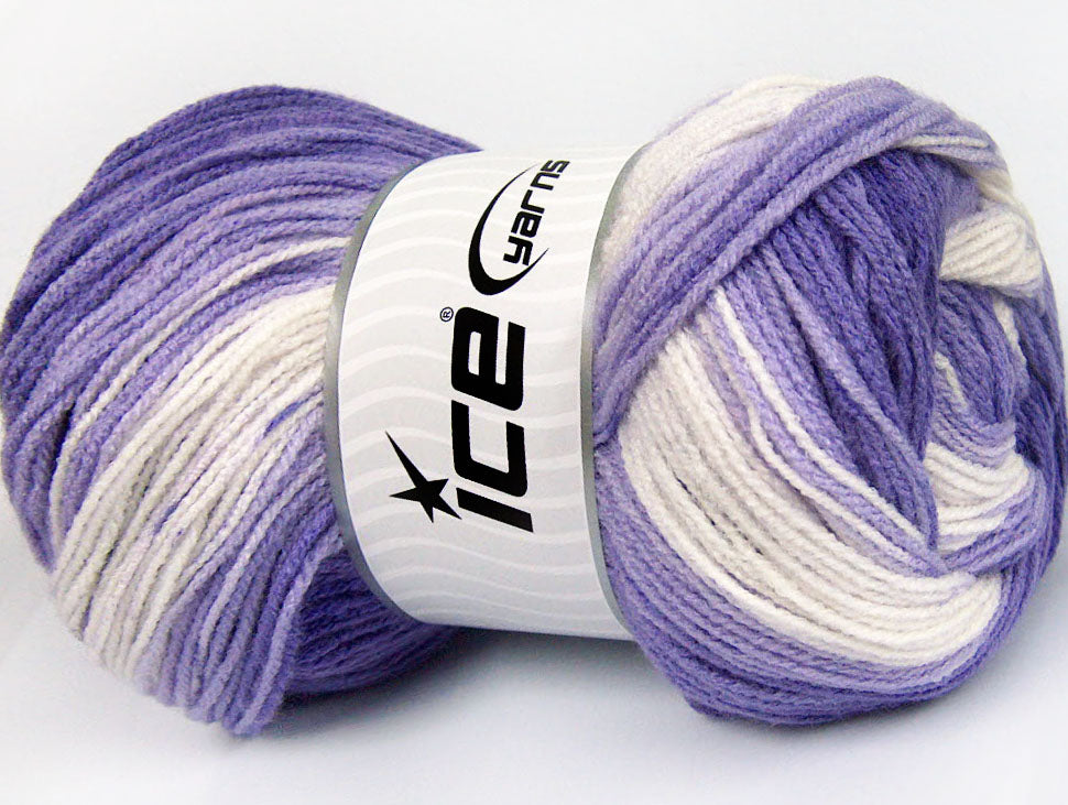 Baby Batik Lilac Shades, Cream Sku:fnt2-61138