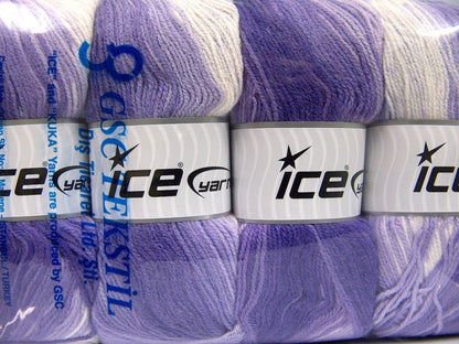 Baby Batik Lilac Shades, Cream Sku:fnt2-61138