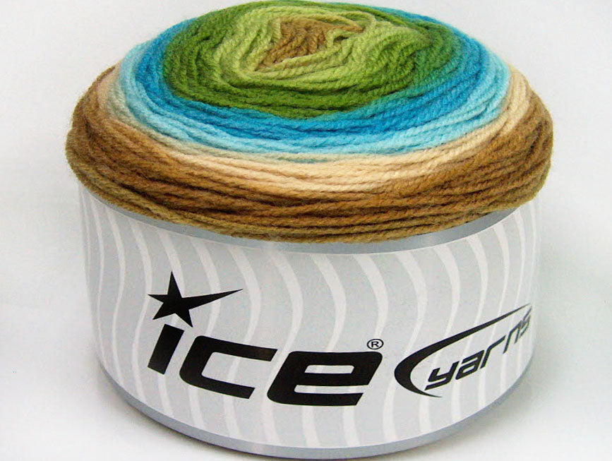Cakes Baby Fine Green Shades, Turquoise Shades, Brown Shades Sku:fnt2-61144