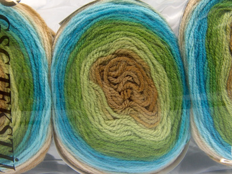 Cakes Baby Fine Green Shades, Turquoise Shades, Brown Shades Sku:fnt2-61144