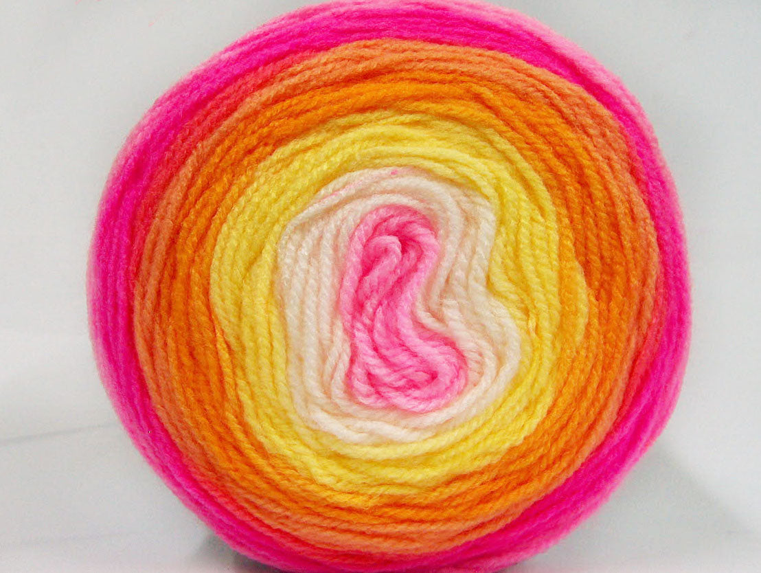 Cakes Baby Fine Pink, Fuchsia, Salmon, Orange, Yellow, White Sku:fnt2-61154