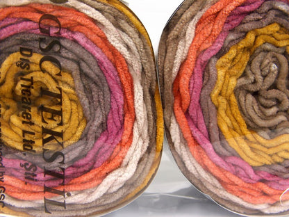 Cakes Chenille Fuchsia, Brown Shades, Gold, Beige, Orange Sku:fnt2-61159