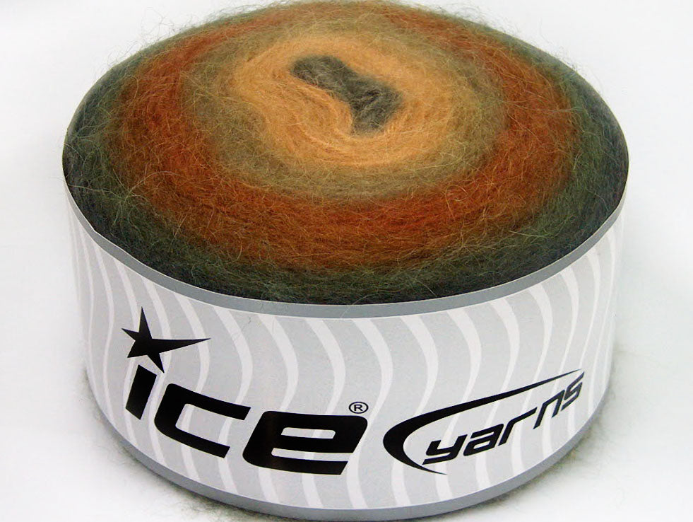 Cakes Angora Brown Shades, Khaki, Light Salmon Sku:fnt2-61240