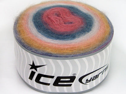 Cakes Angora Pink Shades, Lilac, Blue Shades Sku:fnt2-61242