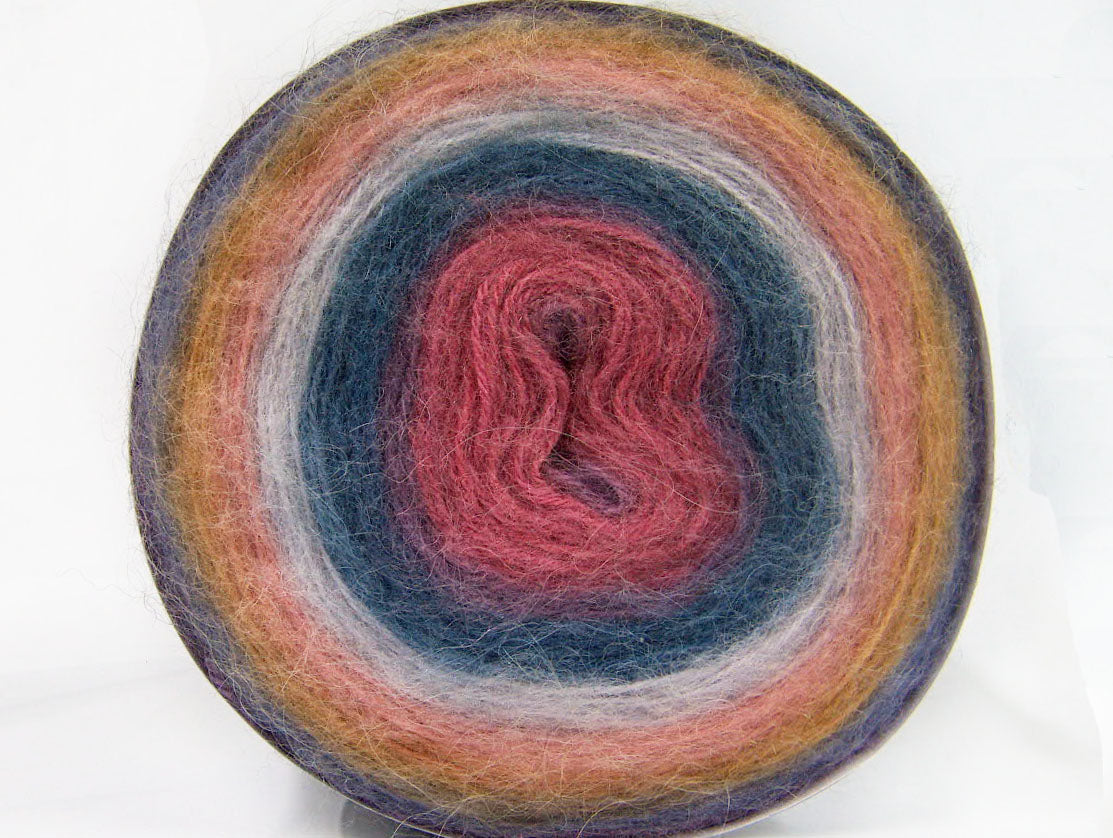Cakes Angora Pink Shades, Lilac, Blue Shades Sku:fnt2-61242