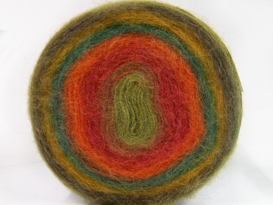 Cakes Angora Green Shades, Orange, Red, Camel Sku:fnt2-61382