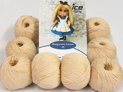 Amigurumi Cotton 25 Dark Cream Sku:fnt2-62382