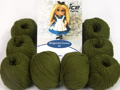 Amigurumi Cotton 25 Dark Khaki Sku:fnt2-62386