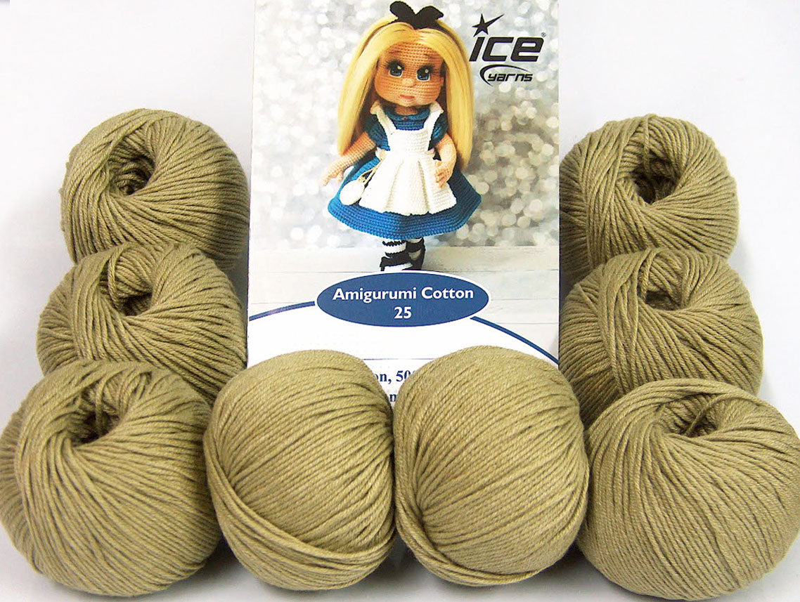 Amigurumi Cotton 25 Light Khaki Sku:fnt2-62387