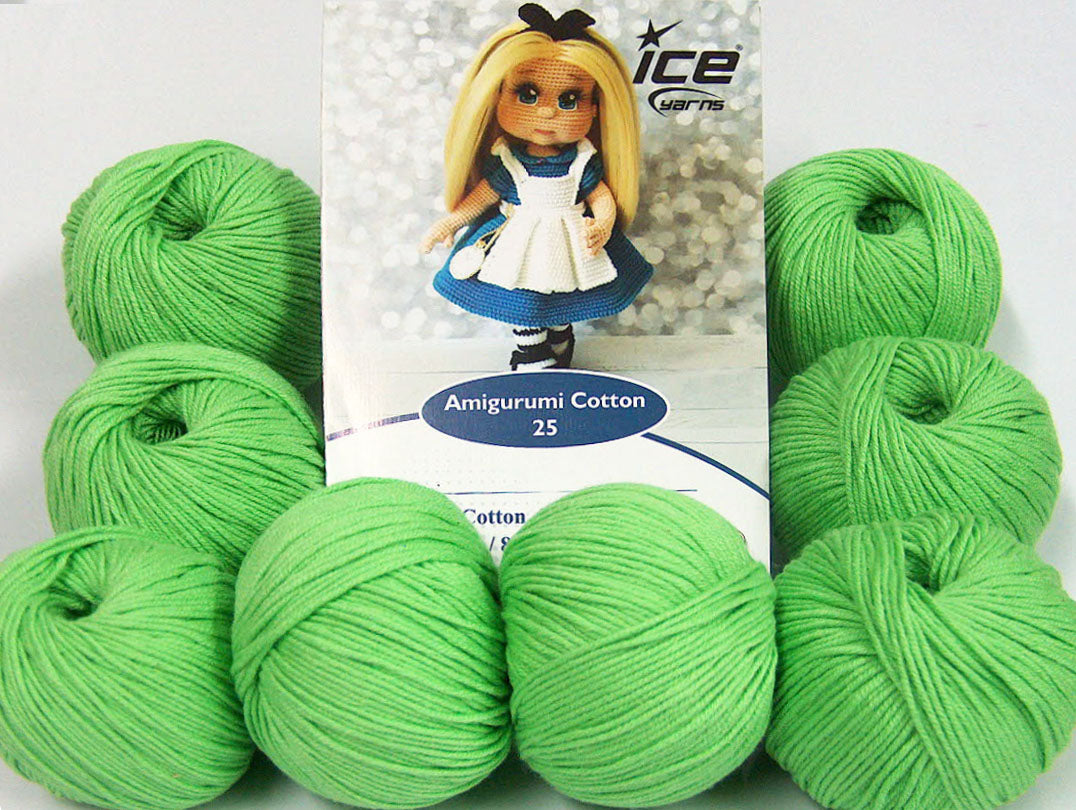 Amigurumi Cotton 25 Light Green Sku:fnt2-62390