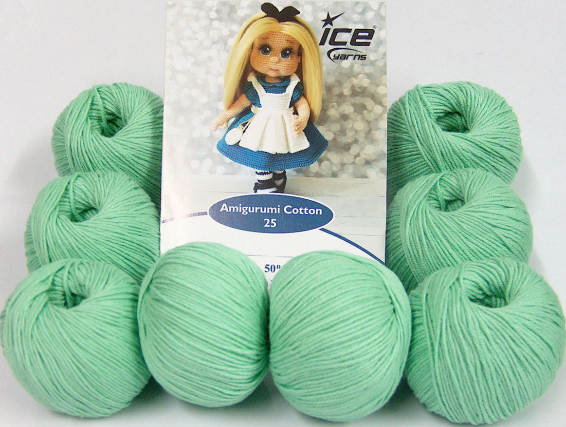 Amigurumi Cotton 25 Mint Green Sku:fnt2-62392