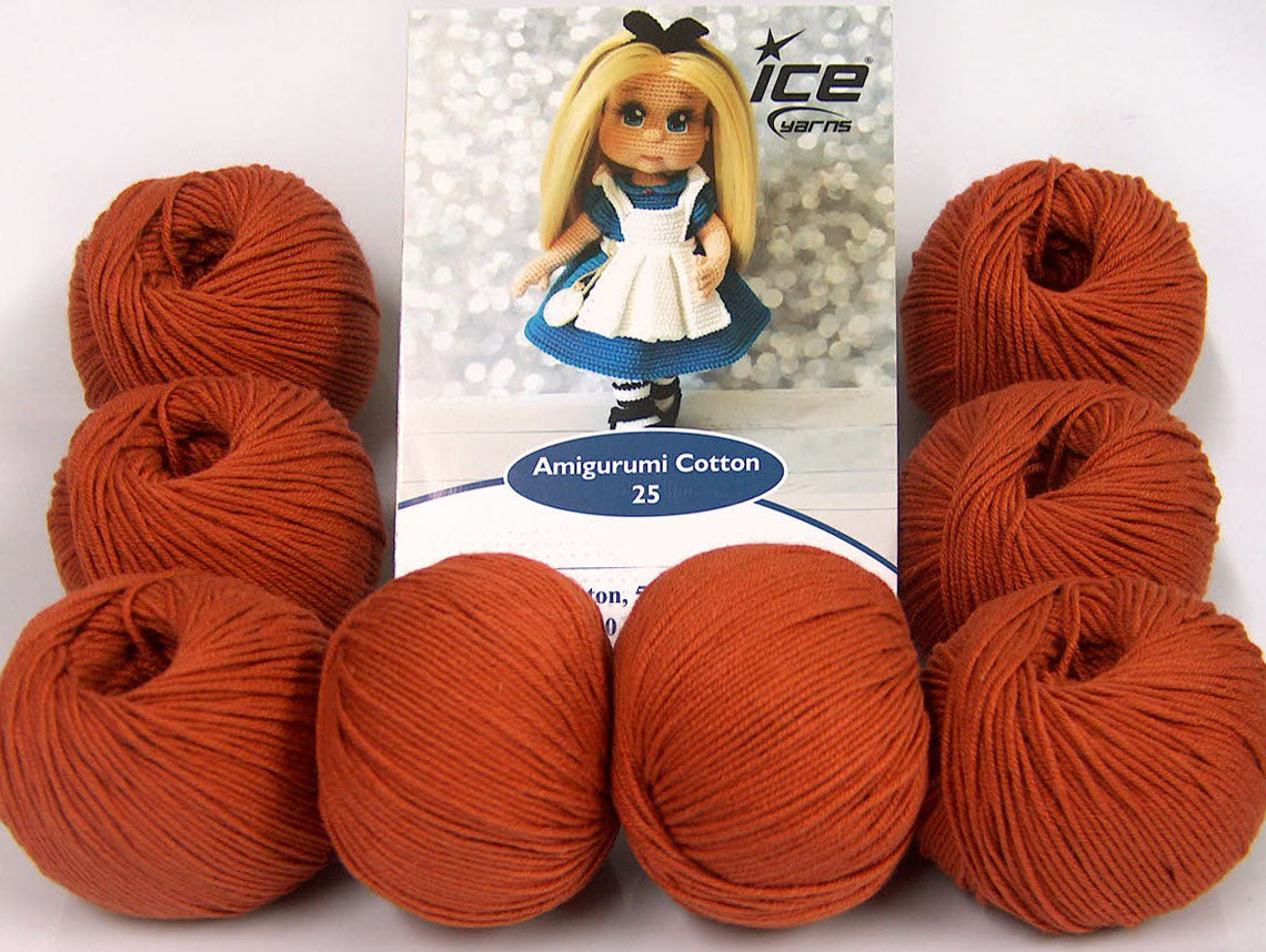 Amigurumi Cotton 25 Copper Sku:fnt2-62394